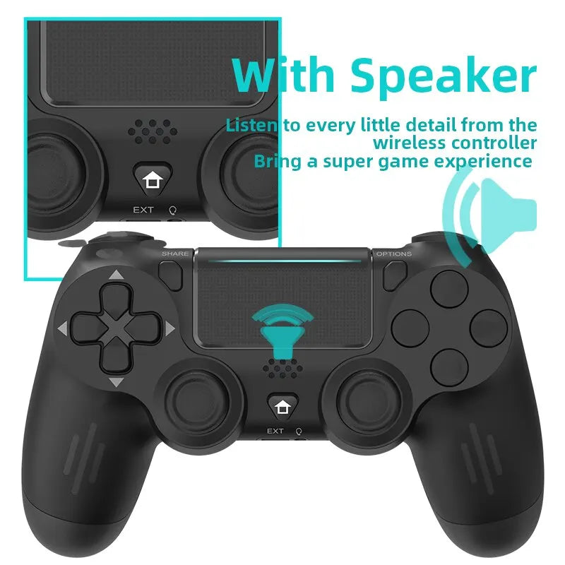 Controle bluetooth para ps4/slim/pc/ios/android sem fio com vibração dupla.