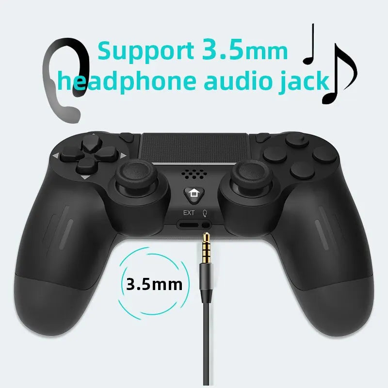 Controle bluetooth para ps4/slim/pc/ios/android sem fio com vibração dupla.