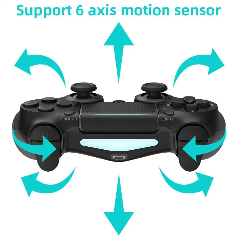 Controle bluetooth para ps4/slim/pc/ios/android sem fio com vibração dupla.